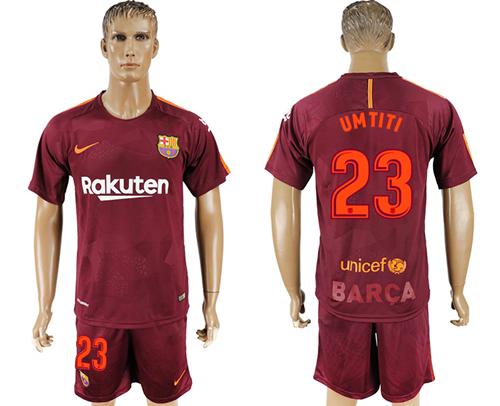 Barcelona #23 Umtiti Sec Away Soccer Club Jersey - Click Image to Close